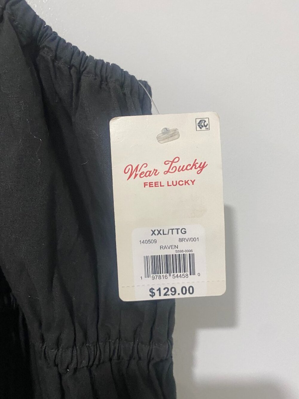 Lucky Brand Women's Cotton Cargo-Pocket Jumpsuit, Black, Size XXL, NWT - Picture 6 of 6
